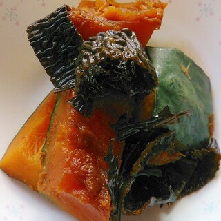 かぼちゃとあらめの煮物